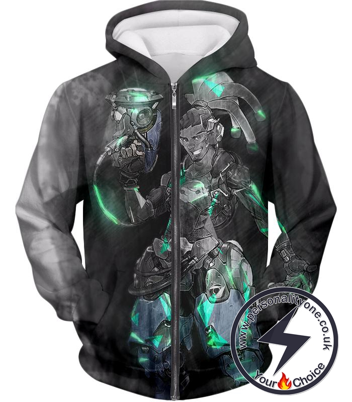 Overwatch Cool Support Hero Lucio Zip Up Hoodie